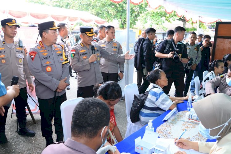 Wujudkan Pemilu Damai, Panglima TNI dan Kapolri Gelar Kegiatan Bhakti Sosial dan Bhakti Kesehatan