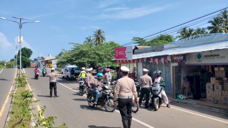 Satlantas Polres Lembata Gelar Operasi Hari Ketiga Operasi Keselamatan Turangga 2024