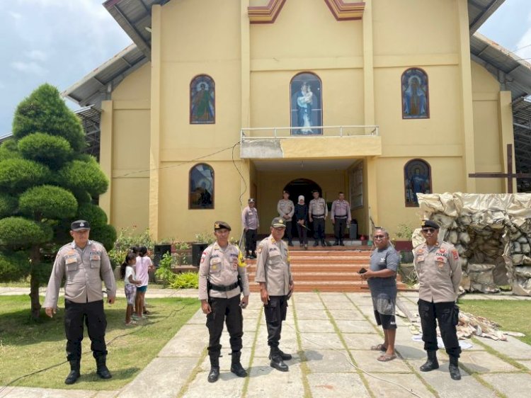Kapolres Vivick Tjangkung Terjunkan 125 Personil Untuk Pengamanan Ibadah Paskah Di Kabupaten Lembata