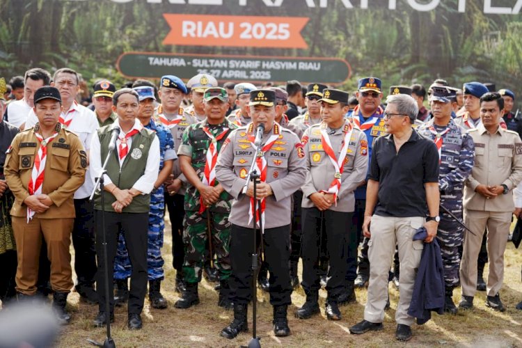 *Kapolri Pimpin pembukaan Jambore Karhutla Riau 2025: pemuda ujung tombak penjaga kelestarian lingkungan*