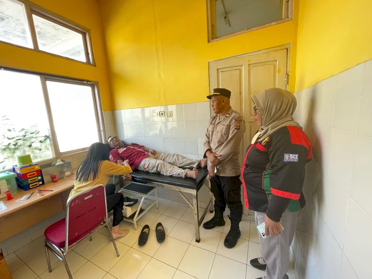 Anggota Polres Lembata Donorkan Sebagai Rasa Syukur dan solidaritas, jelang HUT Polri Ke-79 tanggal 1 Juli