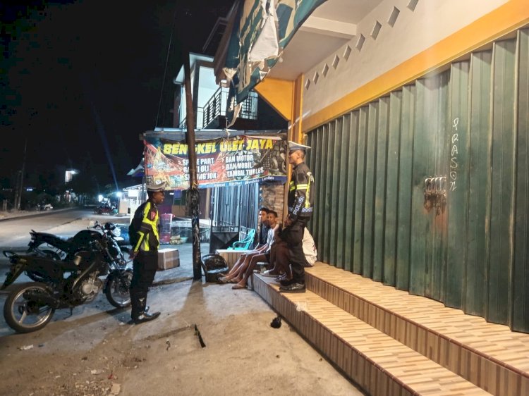 Sat Lantas Polres Lembata Gelar Patroli KRYD Guna Menjaga Kamseltibcar Lantas di Kota Lewoleba.