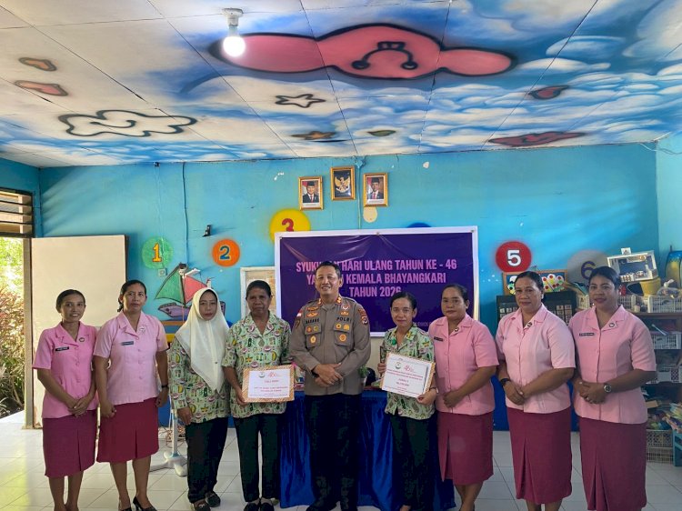 YAYASAN KEMALA BHAYANGKARI CABANG LEMBATA GELAR SYUKURAN HUT KE-46