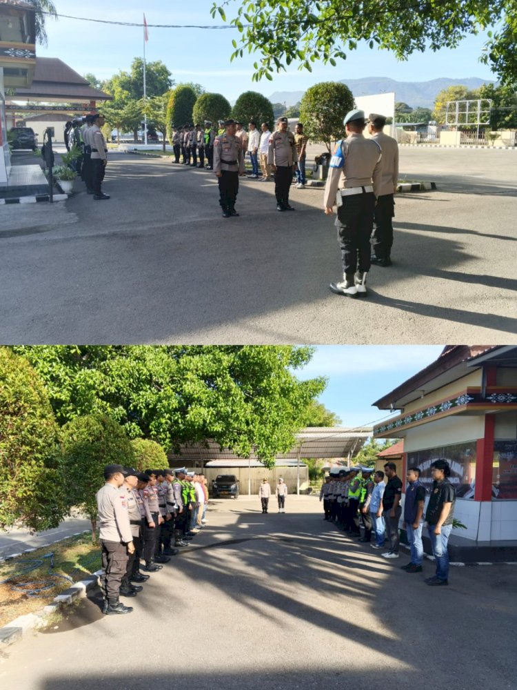 Pengecekan Piket Fungsi Polres Lembata, Wujud Nyata Kesiapan Personel Sebelum Melayani Masyarakat.