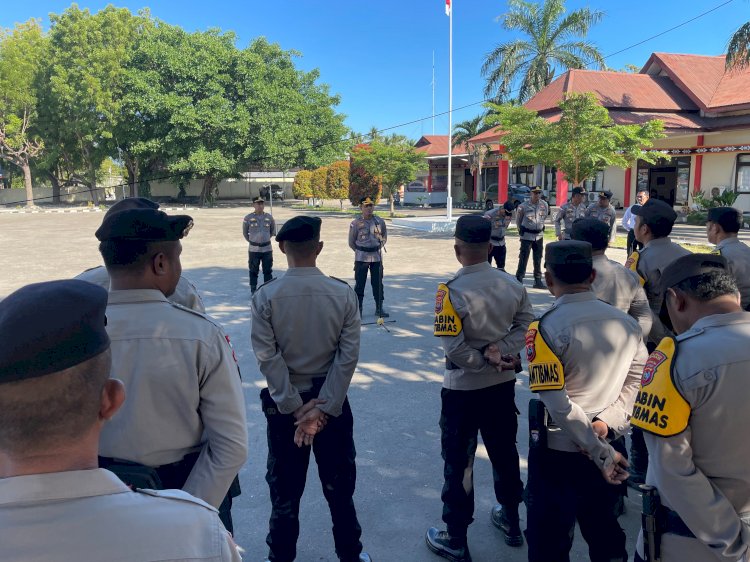 Kapolres Lembata Tekankan Peran Bhabinkamtibmas, Mulai dari Rumah Tak Layak Huni hingga Antisipasi Kekeringan.