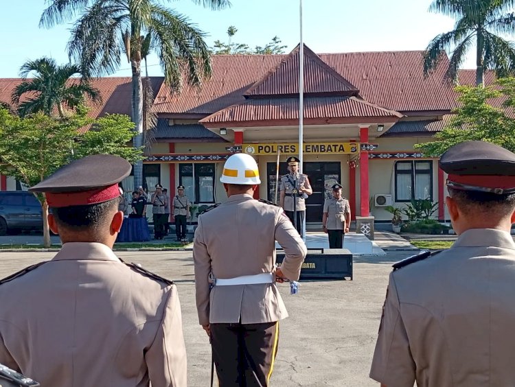 Polres Lembata Laksanakan Upacara Hari Juang Polri, Tumbuhkan Semangat Pengabdian dan Jiwa Perjuangan Anggota.