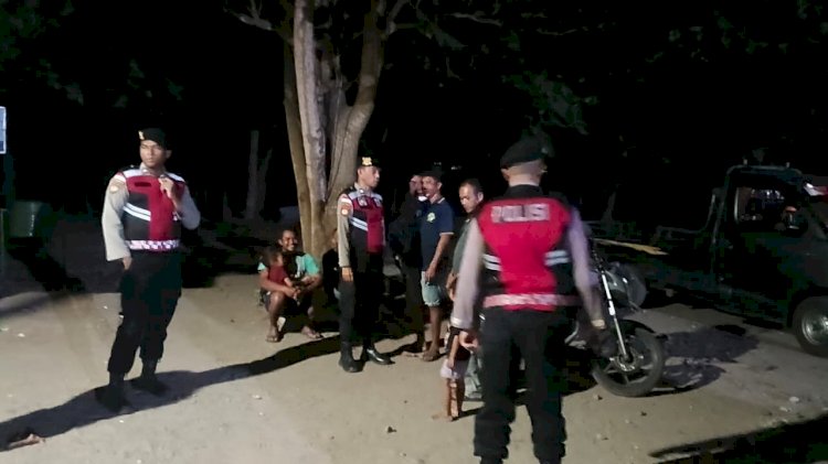Patroli Perintis Presisi Samapta Polres Lembata Hadir Jaga Kamtibmas di Malam Hari.
