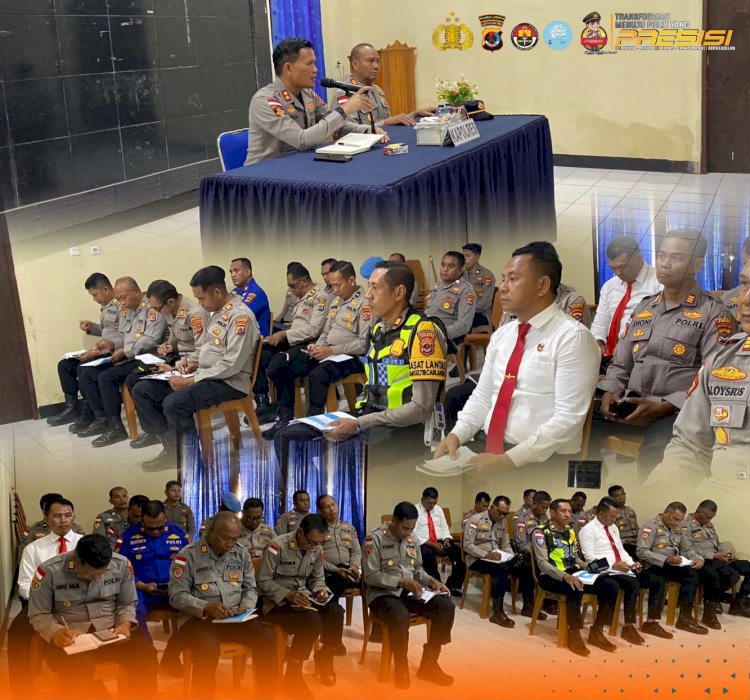 Kapolres Lembata Mulai Langkah Awal Kepemimpinan, Tatap Muka Bersama PJU Bahas Pelaksanaan Tugas.