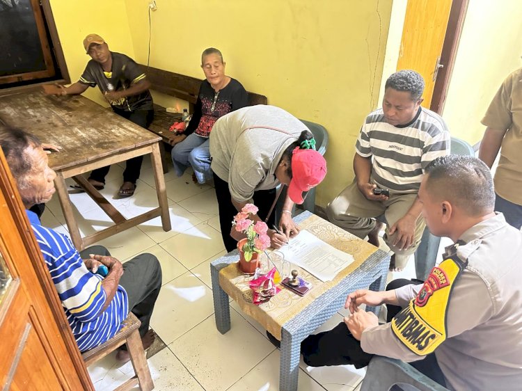 POLSUBSEKTOR WULANDONI SELESAIKAN PERSELISIHAN WARGA SECARA KEKELUARGAAN MELALUI PROBLEM SOLVING.