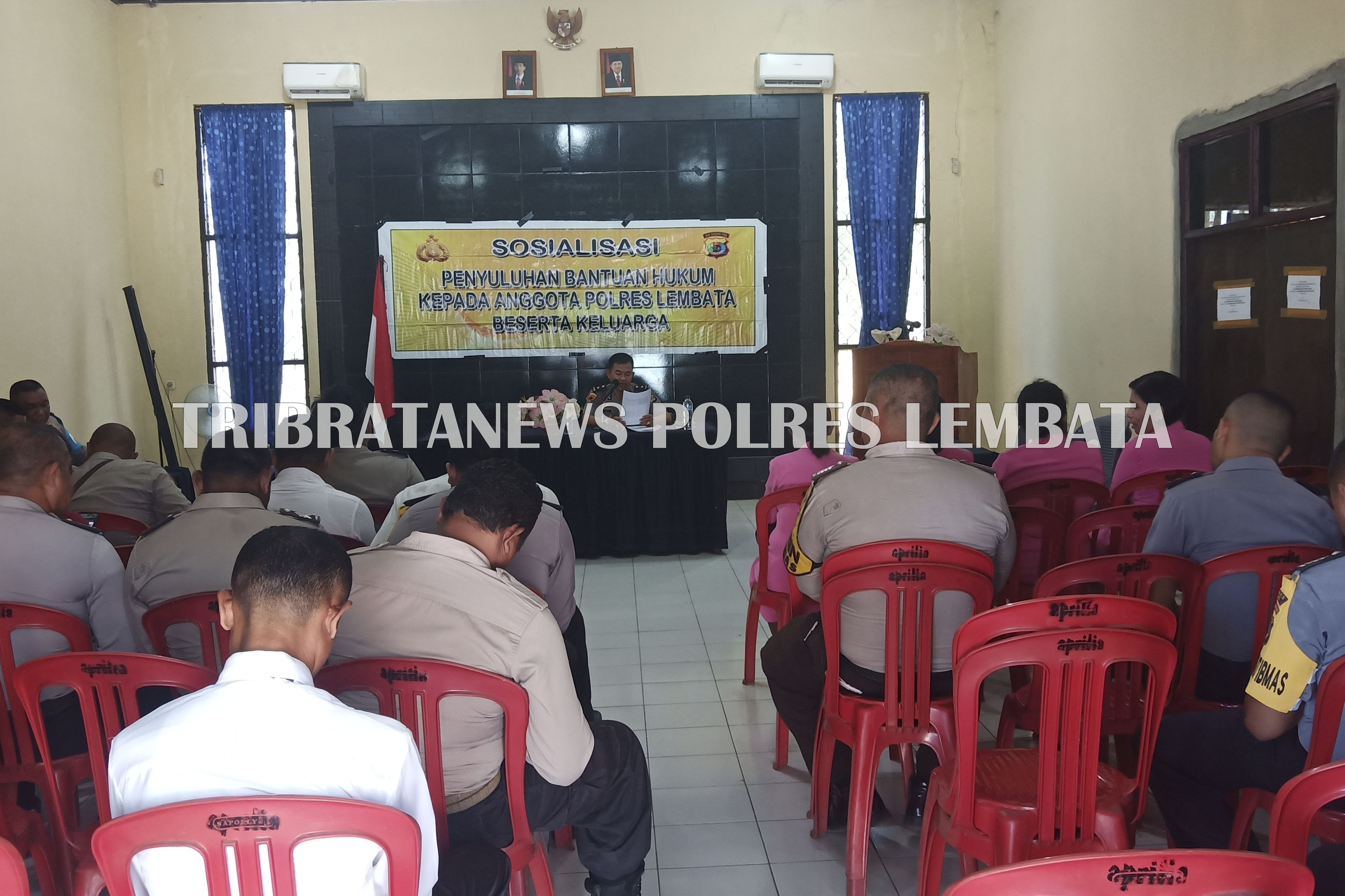 SOSIALISASI BANTUAN HUKUM, ANGGOTA POLRES LEMBATA DIMINTA AGAR TIDAK MELAKUKAN PERBUATAN MELANGGAR HUKUM