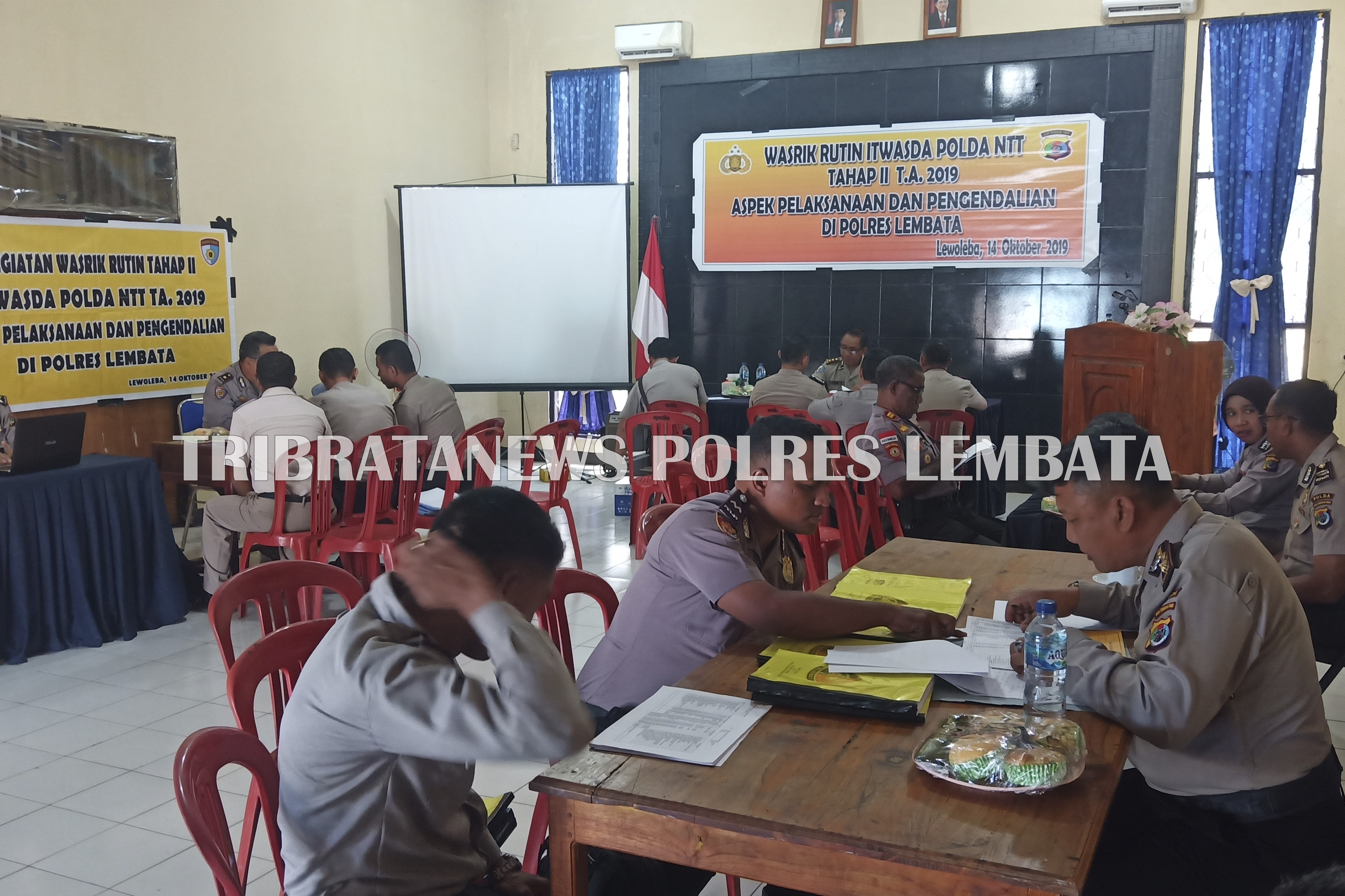 IRWASDA POLDA NTT, KOMBES POL TAVIV YULIANTO SH MH MSI PIMPIN LANGSUNG PENGAWASAN DAN PEMERIKSAAN TAHAPAN KE 2 DI POLRES LEMBATA