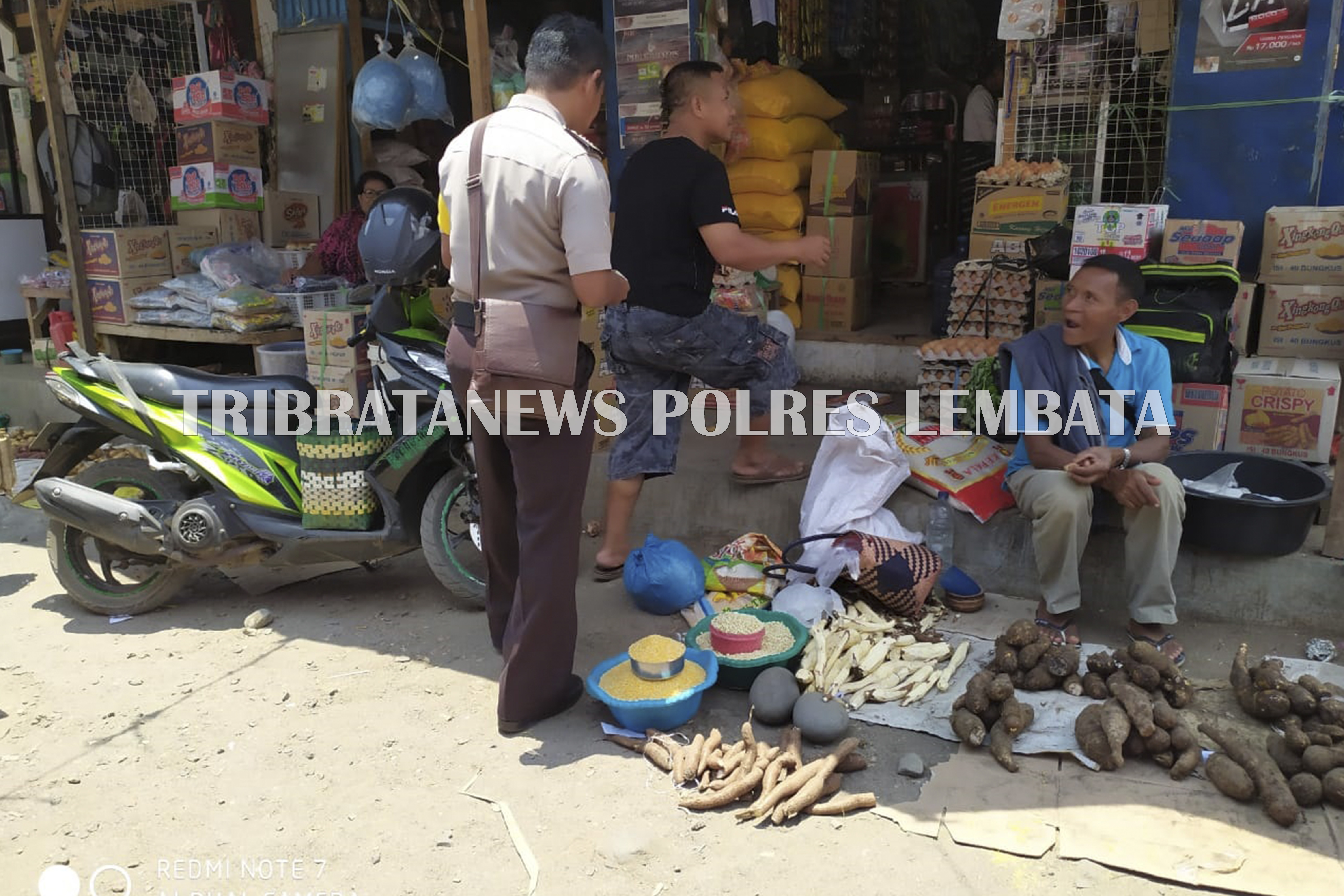 BRIPKA RUSLAN PANTAU PEDAGANG PASAR PADA