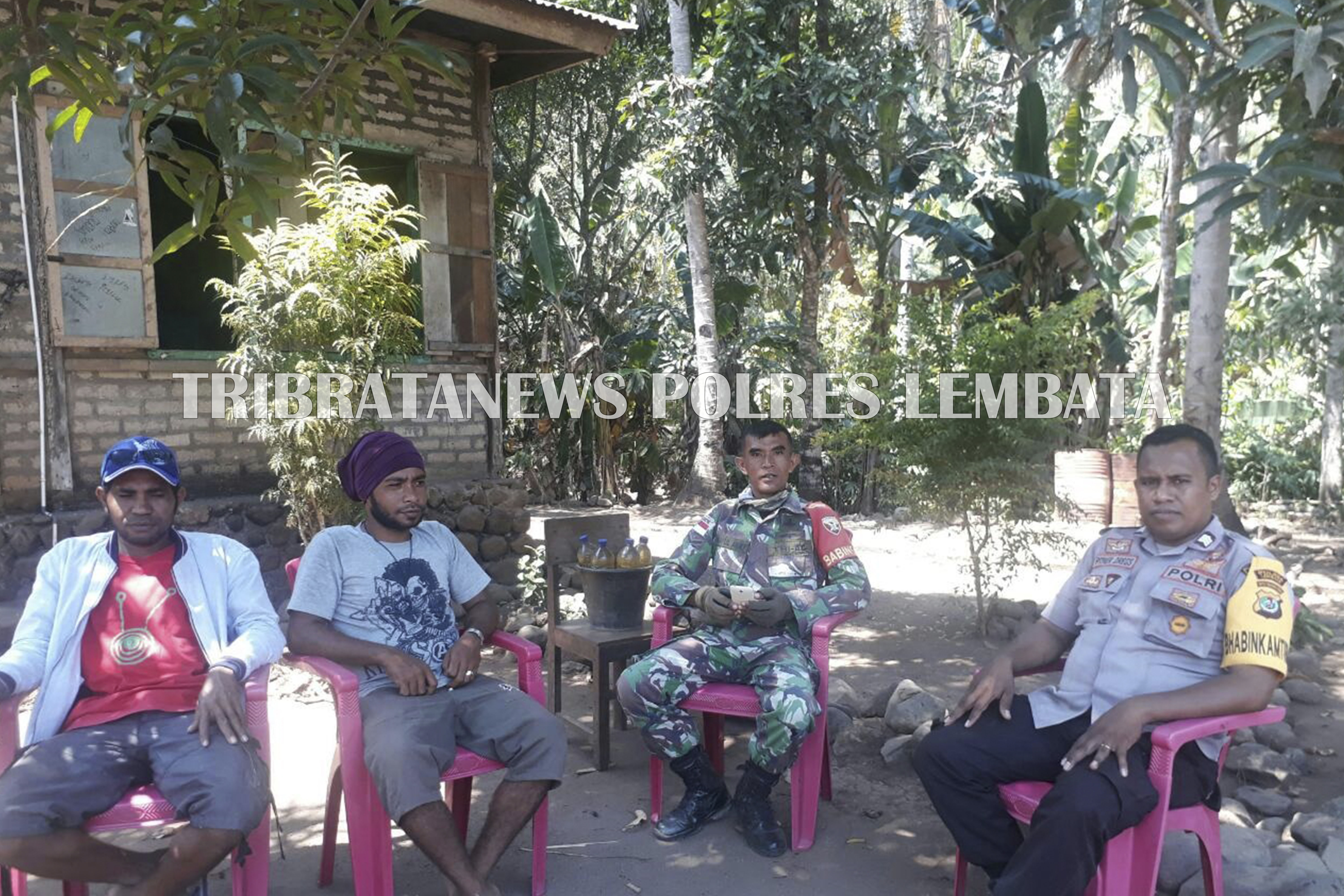 TNI POLRI BERSINERGI LAKUKAN SAMBANG BERSAMA KE WARGA MASYARAKAT DESA PANTAUAN