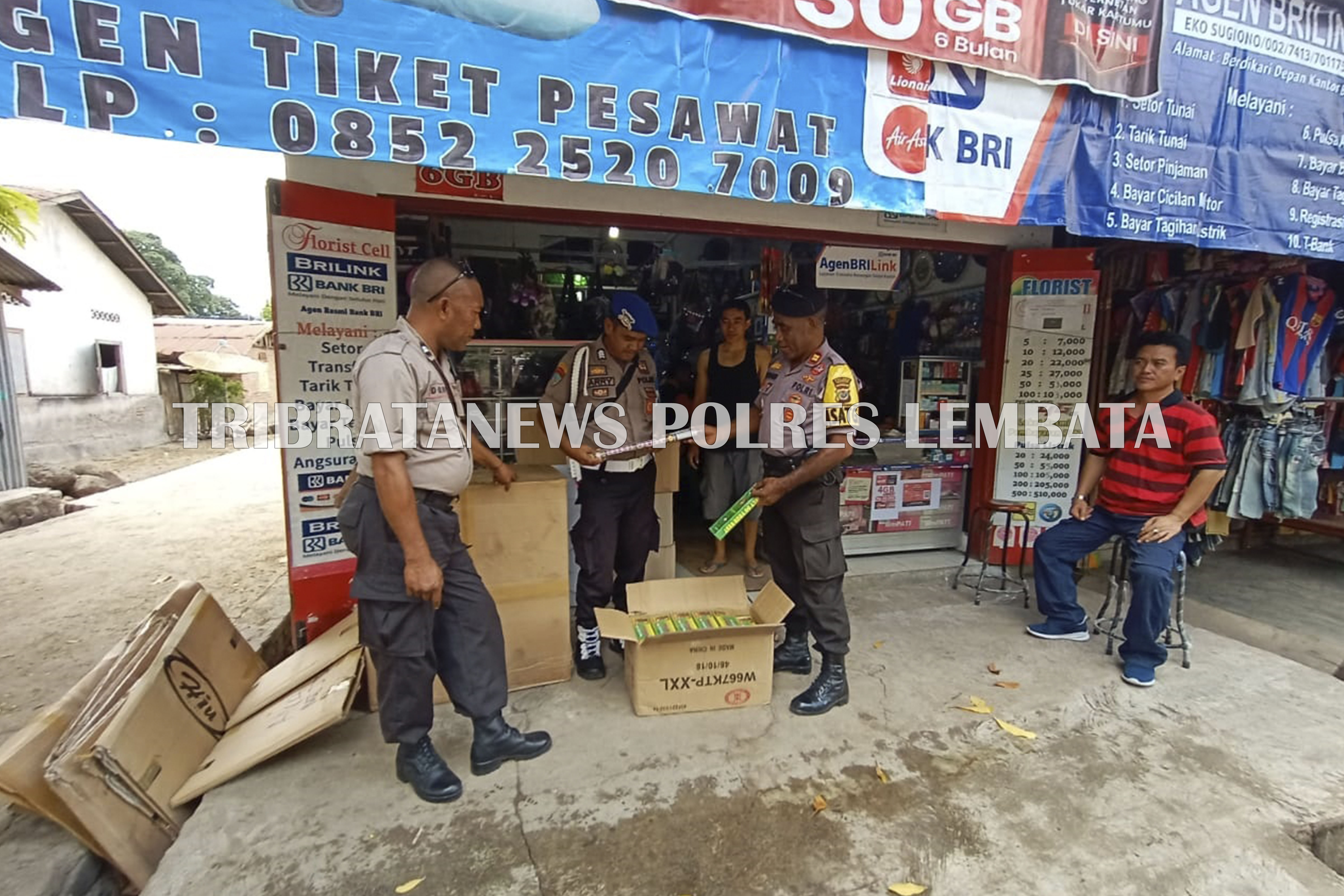 POLRES LEMBATA LAKSANAKAN OPS PEKAT DI SEJUMLAH TITIK YANG TENTUKAN