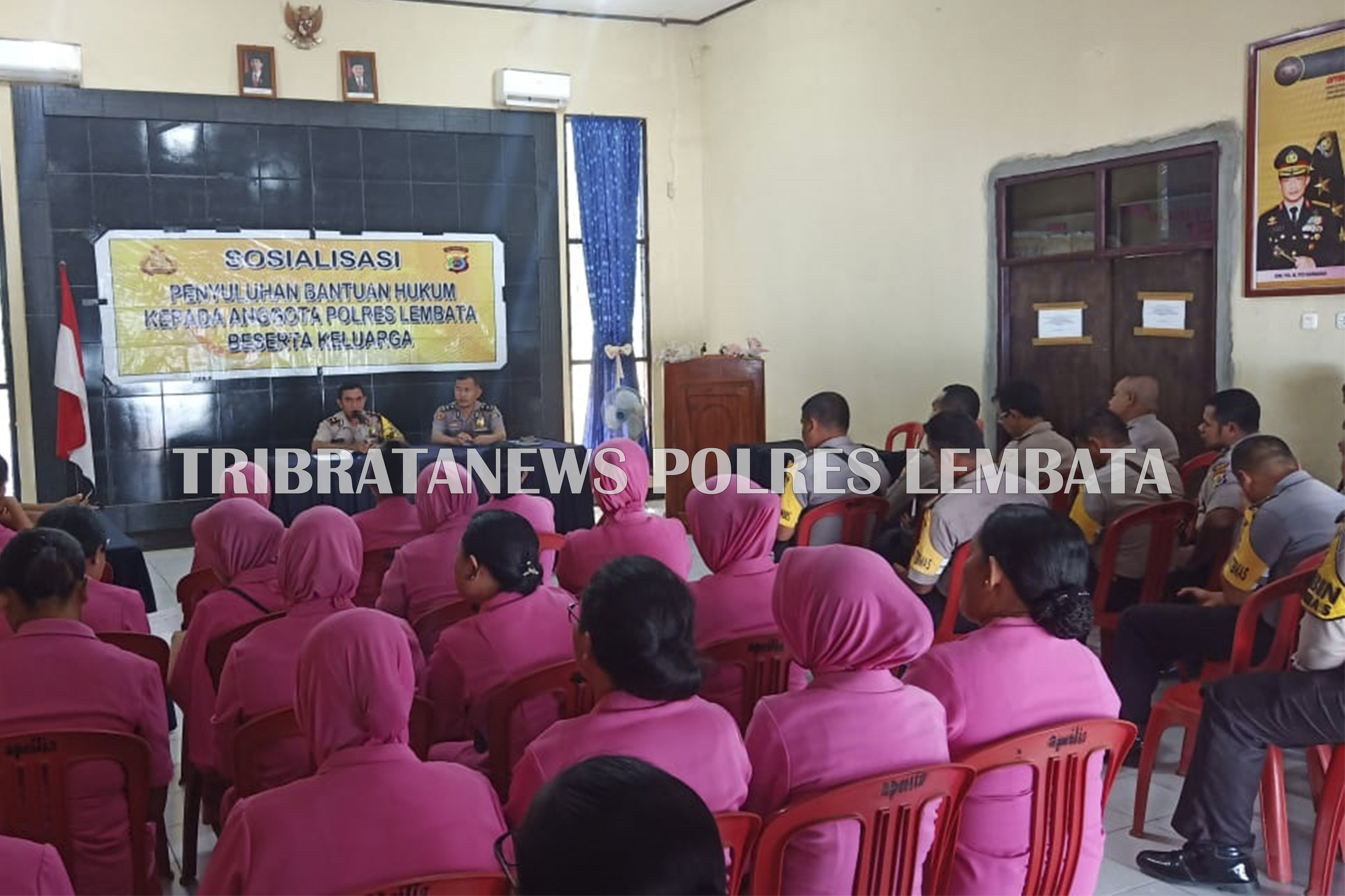 POLRES LEMBATAMELAKSANAKAN SOSIALISASI BANTUAN HUKUM