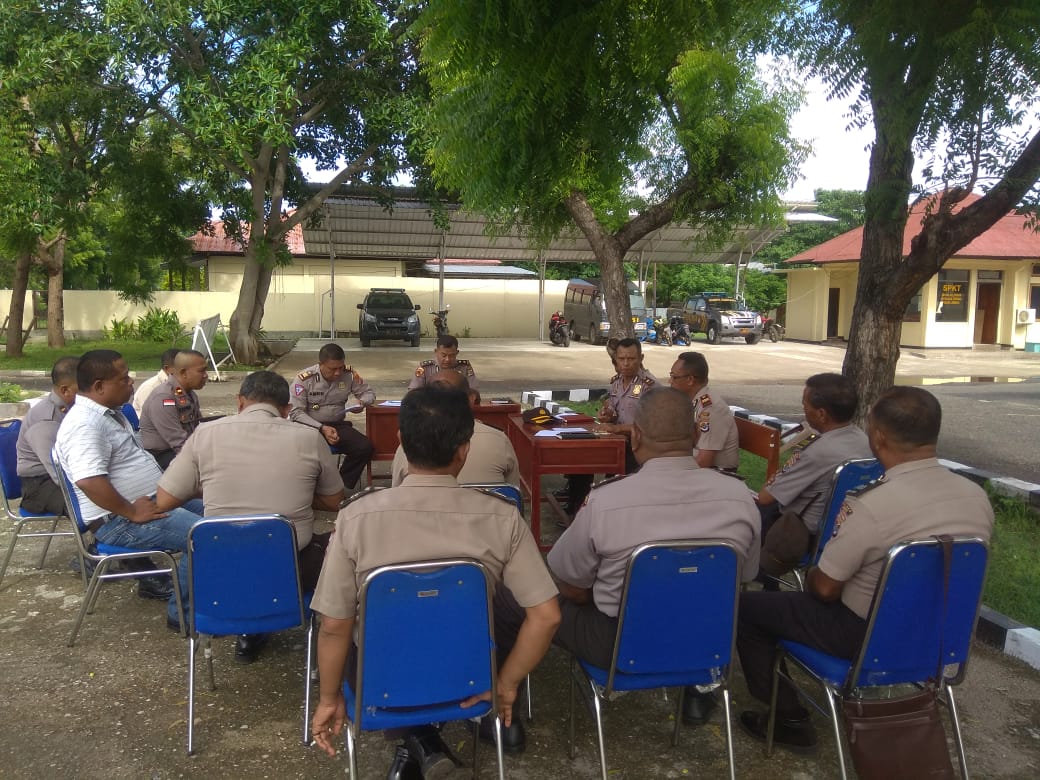 Wakapolres Pimpin rapat perwira dalam rangka rencana Kunker Kapolda NTT