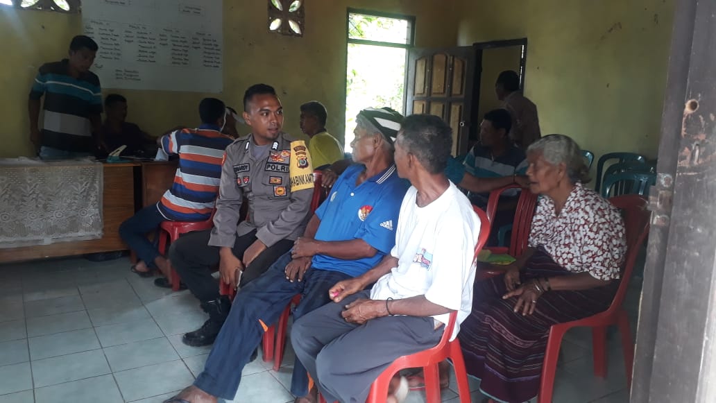 Brgpol Namang Pantau Langsung Sosialisasi Tim BPN Kabupaten Lembata